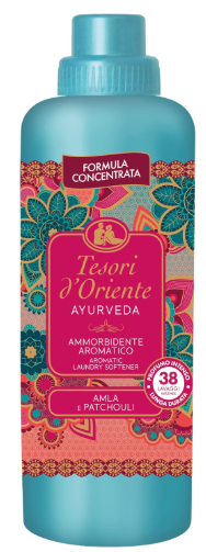 TESORI D'ORIENTE - AMMORBIDENTE LAVATRICE CONCENTRATO AYURVEDA, DALLE NOTE DI AMLA E PATCHOULI, FINO A 38 LAVAGG
